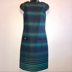 Tommy Hilfiger Navy Blue & Green Dress